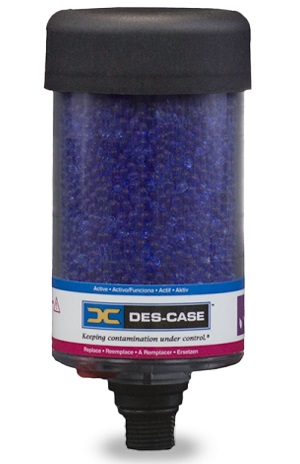 Des-Case Standard Series Desiccant Breather 2.5 x 5.3 inch 3/8-inch Multi-Fit DC-1 Image