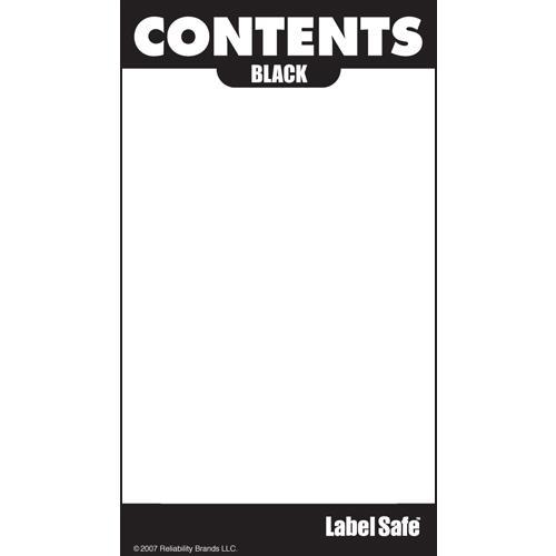 Oil Safe, Contents Label - 2