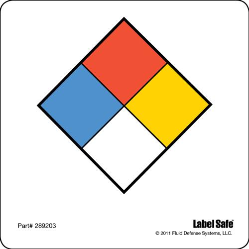 Oil Safe, Label - NFPA - Water Resistant Paper - 3.25